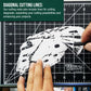 9" x 12" Self-Healing Cutting Mat 5-Ply (2 Pack) - Double-Sided Green/Black Craft Mat, Non-Slip Cutting Mats for Crafts, Sewing, Quilting, Scrapbooking