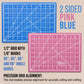 9" x 12" Self-Healing Cutting Mat 5-Ply (2 Pack) - Double-Sided Pink/Blue Craft Mat, Non-Slip Cutting Mats for Crafts, Sewing, Quilting, Scrapbooking