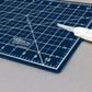 9" x 12" Self-Healing Cutting Mat 5-Ply (2 Pack) - Double-Sided White/Blue Craft Mat, Non-Slip Cutting Mats for Crafts, Sewing, Quilting, Scrapbooking