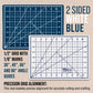 9" x 12" Self-Healing Cutting Mat 5-Ply - Double-Sided White/Blue Craft Mat, Non-Slip Cutting Mats for Crafts, Sewing, Quilting, Scrapbooking