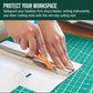 12" x 18" Self-Healing Cutting Mat 5-Ply (2 Pack) - Double-Sided Green/Black Craft Mat, Non-Slip Cutting Mats for Crafts, Sewing, Quilting, Scrapbooking