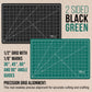 12" x 18" Self-Healing Cutting Mat 5-Ply - Double-Sided Green/Black Craft Mat, Non-Slip Cutting Mats for Crafts, Sewing, Quilting, Scrapbooking
