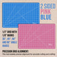 12" x 18" Self-Healing Cutting Mat 5-Ply (2 Pack) - Double-Sided Pink/Blue Craft Mat, Non-Slip Cutting Mats for Crafts, Sewing, Quilting, Scrapbooking
