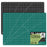 18" x 24" Green/Black Professional Self Healing 5-Ply Double Sided Durable Non-Slip Cutting Mat - Pack of 2
