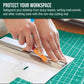 18" x 24" Self-Healing Cutting Mat 5-Ply - Double-Sided Green/Black Craft Mat, Non-Slip Cutting Mats for Crafts, Sewing, Quilting, Scrapbooking