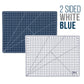 18" x 24" Self-Healing Cutting Mat 5-Ply (2 Pack) - Double-Sided White/Blue Craft Mat, Non-Slip Cutting Mats for Crafts, Sewing, Quilting, Scrapbooking
