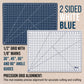 18" x 24" Self-Healing Cutting Mat 5-Ply - Double-Sided White/Blue Craft Mat, Non-Slip Cutting Mats for Crafts, Sewing, Quilting, Scrapbooking