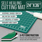 24" x 36" Self-Healing Cutting Mat 5-Ply - Double-Sided Green/Black Craft Mat, Non-Slip Cutting Mats for Crafts, Sewing, Quilting, Scrapbooking
