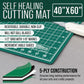 40" x 60" Self-Healing Cutting Mat 5-Ply - Double-Sided Green/Black Craft Mat, Non-Slip Cutting Mats for Crafts, Sewing, Quilting, Scrapbooking