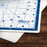 8" x 8" Self-Healing Cutting Mat 7-Ply - Rotary White/Blue Craft Mat, Non-Slip Cutting Mats for Crafts, Sewing, Quilting, Scrapbooking