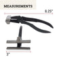 Canvas Stretcher Pliers - Cast Iron Tool with Hammer & Jaw Gripper - Canvas Pliers for Stretching Fabric