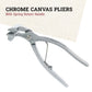 Canvas Stretcher Pliers - 2 3/8" Chrome Fabric Pliers with Spring Return Handle