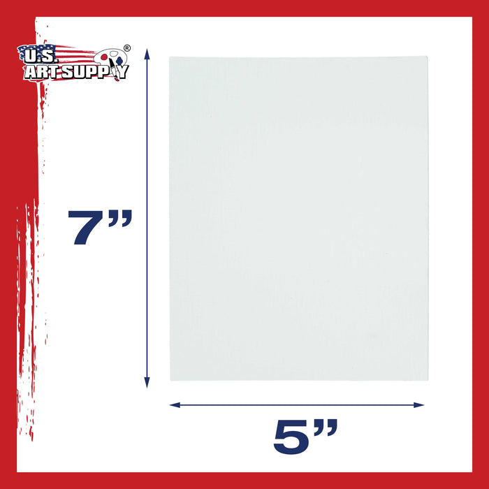 5" x 7" Professional Artist Quality Acid Free Canvas Panel Boards for Painting 12-Pack