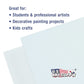 6 X 6 Inch Professional Art Canvas Board Panels 96 Pack - 8 Ounce Heavyweight Cotton Acid Free Canvases for Painting Acrylics and Watercolor (1 Case of 96 Single Canvas Painting Panels)