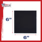 6 X 6 Inch Black Professional Art Canvas Board Panels 6 Pack - 8 Ounce Heavyweight Cotton Acid Free Canvases for Painting Acrylics and Watercolor (1 Case of 6 Single Canvas Painting Panels)