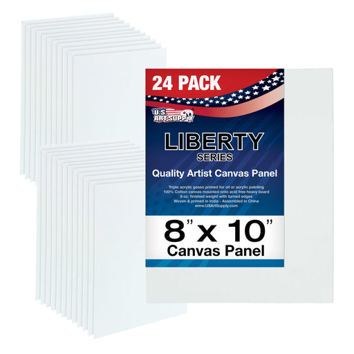 8" x 10" Professional Artist Quality Acid Free Canvas Panel Boards for Painting 24-Pack