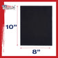 8 X 10 Inch Black Professional Art Canvas Board Panels 6 Pack - 8 Ounce Heavyweight Cotton Acid Free Canvases for Painting Acrylics and Watercolor (1 Case of 6 Single Canvas Painting Panels)