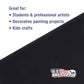 8 X 10 Inch Black Professional Art Canvas Board Panels 6 Pack - 8 Ounce Heavyweight Cotton Acid Free Canvases for Painting Acrylics and Watercolor (1 Case of 6 Single Canvas Painting Panels)