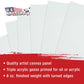 9 X 12 Inch Professional Art Canvas Board Panels 48 Pack - 8 Ounce Heavyweight Cotton Acid Free Canvases for Painting Acrylics and Watercolor (1 Case of 48 Single Canvas Painting Panels)