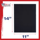 11 X 14 Inch Black Professional Art Canvas Board Panels 6 Pack - 8 Ounce Heavyweight Cotton Acid Free Canvases for Painting Acrylics and Watercolor (1 Case of 6 Single Canvas Painting Panels)