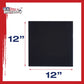 12 X 12 Inch Black Professional Art Canvas Board Panels 6 Pack - 8 Ounce Heavyweight Cotton Acid Free Canvases for Painting Acrylics and Watercolor (1 Case of 6 Single Canvas Painting Panels)