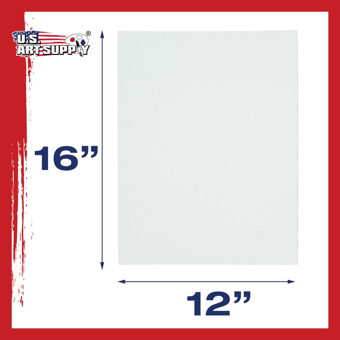 12" x 16" Professional Artist Quality Acid Free Canvas Panel Boards for Painting 48-Pack