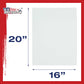 16 X 20 Inch Professional Art Canvas Board Panels 4 Pack - 8 Ounce Heavyweight Cotton Acid Free Canvases for Painting Acrylics and Watercolor (1 Case of 4 Single Canvas Painting Panels)