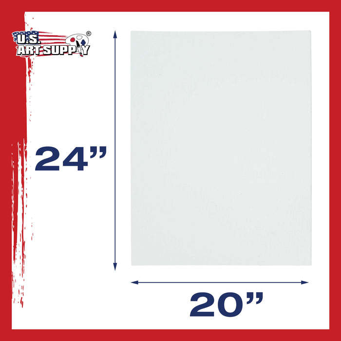 20" x 24" Professional Artist Quality Acid Free Canvas Panel Boards for Painting 12-Pack