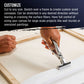 12-Ounce Triple Primed Gesso 24" Wide x 18' Long (6 Yards), 100% Cotton, Acid-Free - Unstretched Canvas Rolls for Painting, Oil & Acrylic, Murals - Cut To Frame Size
