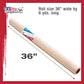 12-Ounce Triple Primed Gesso 36" Wide x 18' Long (6 Yards), 100% Cotton, Acid-Free - Unstretched Canvas Rolls for Painting, Oil & Acrylic, Murals - Cut To Frame Size