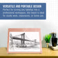Large 18-1/2" x 14-1/8" (A3) Wooden Drawing Board, Adjustable Table Top Easel for Painting and Drawing - Drafting Board with Pencil Ledge