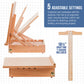 Large 20-1/2" x 16" Wooden Drawing Board, Adjustable Table Top Easel for Painting and Drawing - Drafting Board with T-Square, Pencil Ledge, Locking Storage Drawer