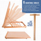 X-Large 26" x 21" Wooden Drawing Board, Adjustable Table Top Easel for Painting and Drawing - Drafting Board with T-Square, Pencil Ledge