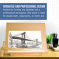 X-Large 26" x 21" Wooden Drawing Board, Adjustable Table Top Easel for Painting and Drawing - Drafting Board with T-Square, Pencil Ledge