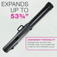 Large Telescoping Drafting Tube (Pack of 2) - 5-1/2" Outside/5" Inside Diameter, Expands 31-5/8" to 53-3/4", Durable Protection with Shoulder Strap - Ideal for Posters, Blueprints, Art
