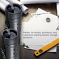 Large Telescoping Drafting Tube (Pack of 2) - 5-1/2" Outside/5" Inside Diameter, Expands 31-5/8" to 53-3/4", Durable Protection with Shoulder Strap - Ideal for Posters, Blueprints, Art