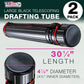 Large Telescoping Drafting Tube (Pack of 2) - 4-7/8" Outside/4-1/2" Inside Diameter, Expands 30-1/4" to 47-3/4", with Shoulder Strap
