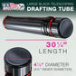 Large Poster Tube - Telescoping Adjustable 30-1/4" to 47-3/4" - Durable 4-7/8" Diameter Storage Tube - Art Poster Carrier Holder & Blueprint Storage Drafting Tube Travel & Protection