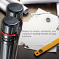 Black Telescoping Drafting Tube (Pack of 2) - 3-1/4" Outside/2-7/8" Inside Diameter, Expands 25" to 42-1/2", Durable Protection with Shoulder Strap - Ideal for Posters, Blueprints, Art