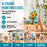 10.5" Small Wooden Tabletop Easel for Painting and Display Stand - A-Frame Table Top Easel, Canvas Holder