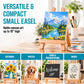 10.5" Small Wooden Tabletop Easel for Painting and Display Stand - A-Frame Table Top Easel, Canvas Holder