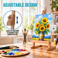 16" Mini Tabletop Wooden H-Frame Studio Easel (Pack of 6) - Adjustable Beechwood Painting and Display Easel, Holds Up To 12" Canvas