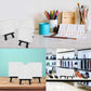 3" x 3" Stretched Canvas with 5" Mini Easel Kit (12 Pack) - Black Wooden A-Frame Tabletop Display Stand, Mini Easel Stand - Small Easels for Display, Small Canvases, Crafts, Photos