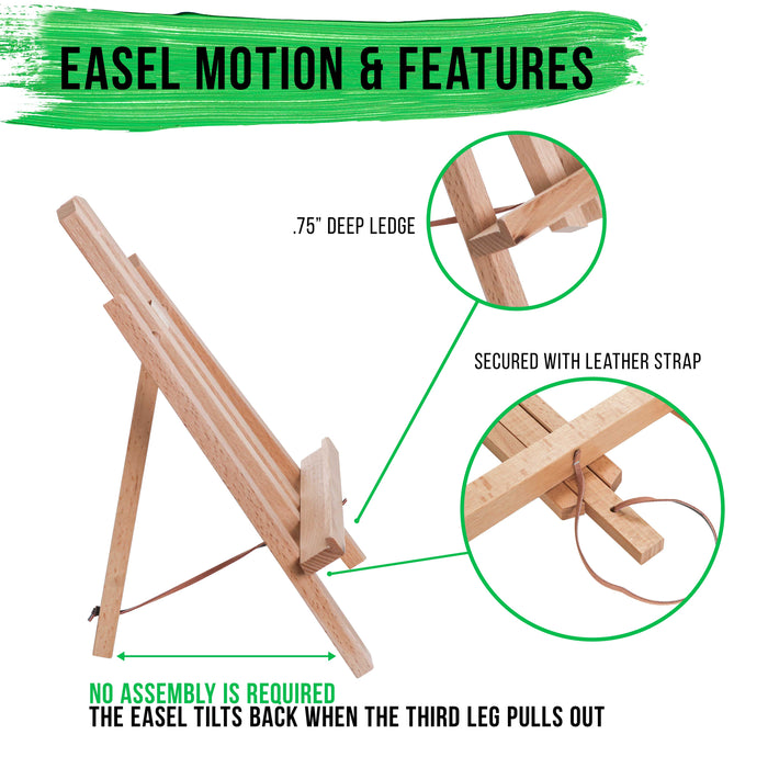 TNHS 12x Wood Tabletop Tripod Display Easel for Photo Painting Canvas 11  Padro Easel for Painting canvases Painting Easel Tabletop Easel Easel Table