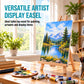 11" Small Tabletop Display Easel - Beechwood Artist A-Frame Display Stand, Wooden Easel for Painting, Canvas Stand, (Pack of 12) Classrooms Events Photo Picture Sign Holder