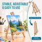 11" Small Tabletop Display Easel - Beechwood Artist A-Frame Display Stand, Wooden Easel for Painting, Canvas Stand, (Pack of 6) Classrooms Events Photo Picture Sign Holder