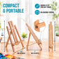 11" Small Tabletop Display Easel - Beechwood Artist A-Frame Display Stand, Wooden Easel for Painting, Canvas Stand, (Pack of 6) Classrooms Events Photo Picture Sign Holder