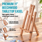 11" Small Tabletop Display Easel - Beechwood Artist A-Frame Display Stand, Wooden Easel for Painting, Canvas Stand, (Pack of 1) Classrooms Events Photo Picture Sign Holder