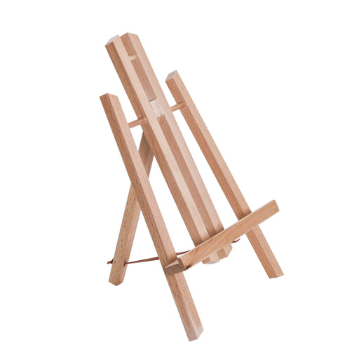 11" Small Tabletop Display Stand A-Frame Artist Easel - Beechwood Tripod, Painting Party Easel, Portable Kids Students Classroom Table School Desktop