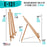 14" Medium Tabletop Display Stand A-Frame Artist Easel, 12 Pack - Beechwood Tripod, Painting Party Easel, Portable Kids Student Table School Desktop